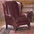 Contrast Upholstery Chaucer Wing Chair